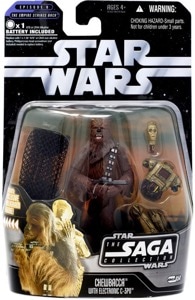 Star Wars The Saga Collection Chewbacca with Electronic C-3PO thumbnail