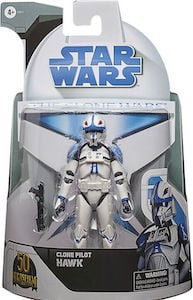 Star Wars 6" Black Series Clone Pilot Hawk (Clone Wars)