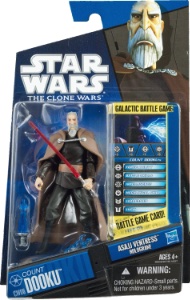Star Wars: The Clone Wars – Action Figure Conte Dooku Con Proiettore Olografico E Asajj Ventress