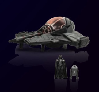 Star Wars Micro Galaxy Squadron Darth Vader's Sith Interceptor