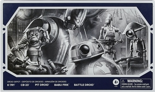Star Wars 6" Black Series Galaxy Edge - Droid Depot (K-7R1,CB-23, Pit Droid, and Babu Frik) thumbnail