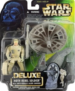 Star Wars Power of the Force Hoth Rebel Soldier with Anti-Vehicle Laser Cannon (Deluxe)