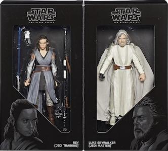 Star Wars 6" Black Series Luke Skywalker and Rey Jedi Master and Training