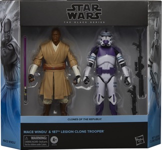 Star Wars 6" Black Series Mace Windu & Clone Trooper