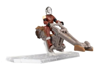 Star Wars Micro Galaxy Squadron Mandalorian Speeder with Din Djarin