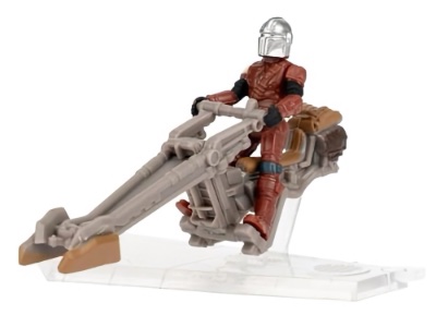 Star Wars Micro Galaxy Squadron Mandalorian Speeder with Din Djarin (Pre-Beskar)