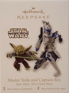 Star Wars Hallmark Master Yoda and Captain Rex