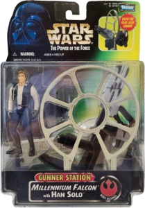 Star Wars Power of the Force Millennium Falcon With Han Solo (Gunner Station)