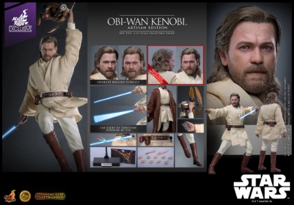 Star Wars Hot Toys Star Wars Obi-Wan Kenobi (Attack of the Clones - Artisan Edition)