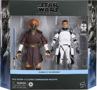 Star Wars 6" Black Series Plo Koon & Clone Commander Wolffe