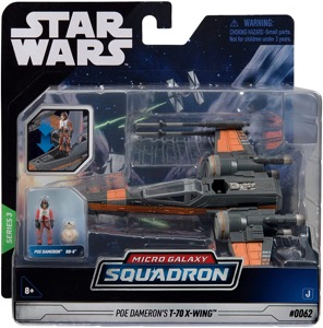 Star Wars Micro Galaxy Squadron Poe Dameron's T-70 X-Wing