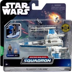 Star Wars Micro Galaxy Squadron Poe Dameron's T-70 X-Wing (Blue) thumbnail