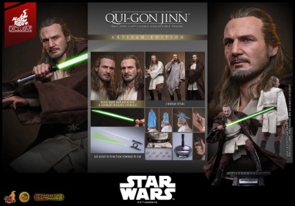 Star Wars Hot Toys Star Wars Qui-Gon Jinn (Artisan Edition)