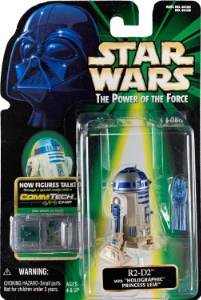 Star Wars Power of the Force R2-D2 (CommTech - with Holographic Princess Leia)