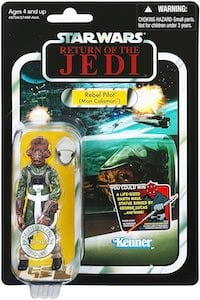 Star Wars Vintage Figure – Rebel Pilot (Mon Calamari) – Edizione Collezionista – Con Accessori E Casco – Hasbro