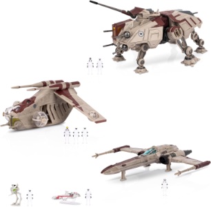 Star Wars Micro Galaxy Squadron Republic Attack Force Bundle Set