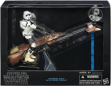 Star Wars 6" Black Series Speeder Bike and Biker Scout