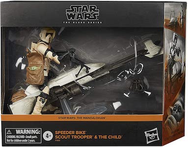 Star Wars 6" Black Series Speeder Bike Scout Trooper and The Child