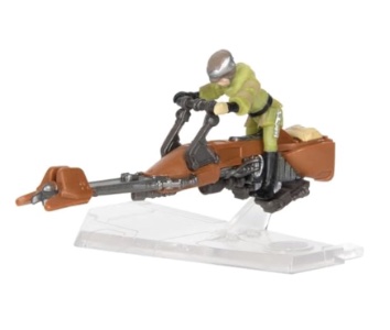 Star Wars Micro Galaxy Squadron Speeder Bike with Luke Skywalker (Endor)