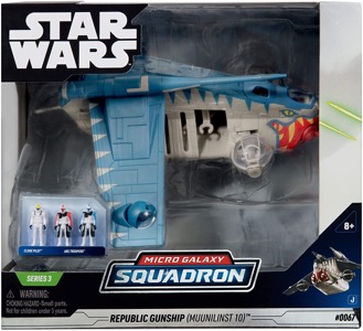 Star Wars Micro Galaxy Squadron Squadron Republic Gunship (Muunilinst-10)