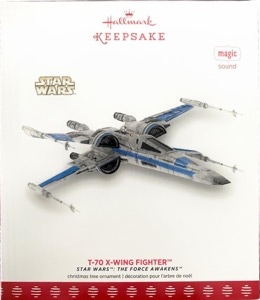 Star Wars Hallmark T-70 X-Wing Fighter