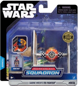 Star Wars Micro Galaxy Squadron Tie Fighter (Sabine Wren) thumbnail