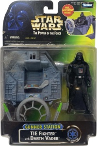 Star Wars Power of the Force TIE Fighter With Darth Vader (Gunner Station)
