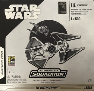 Star Wars Micro Galaxy Squadron Tie Interceptor (SDCC) thumbnail