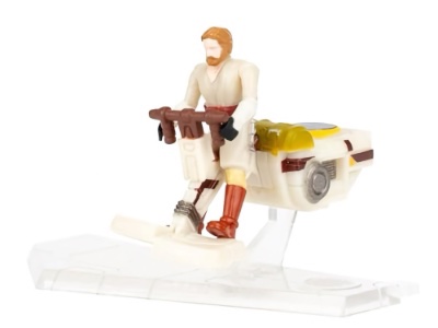 Star Wars Micro Galaxy Squadron Undicur Jump Speeder with General Kenobi