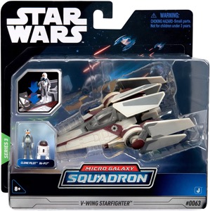 Star Wars Micro Galaxy Squadron V-Wing Starfighter thumbnail