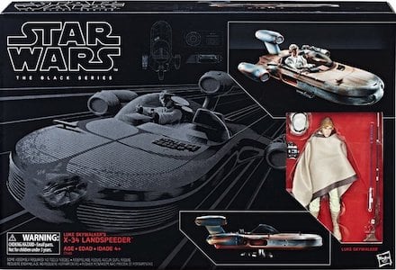 Star Wars 6" Black Series X-34 Landspeeder and Luke Skywalker