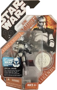 Clone Trooper Officer 2007 STAR WARS 30th Anniversary Collection MOC YELLOW 