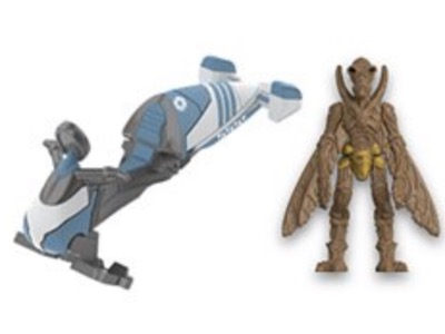 Flitnot Speeder with Geonosian Warrior