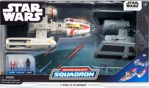Star Wars Micro Galaxy Squadron Y-Wing vs TIE Bomber Battle Pack