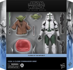 Star Wars 6" Black Series Yoda & Clone Commander Gree