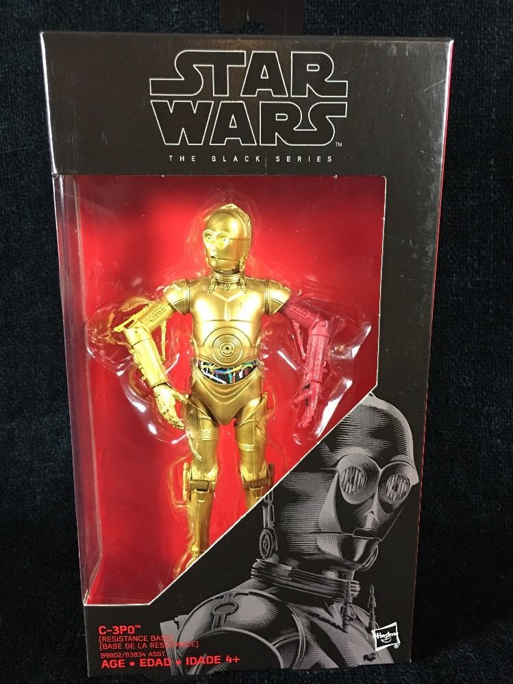 Star Wars C3p0 Resistance Base The Black Series #29 6 Inch B9802 Red Arm Hasbro for sale online 