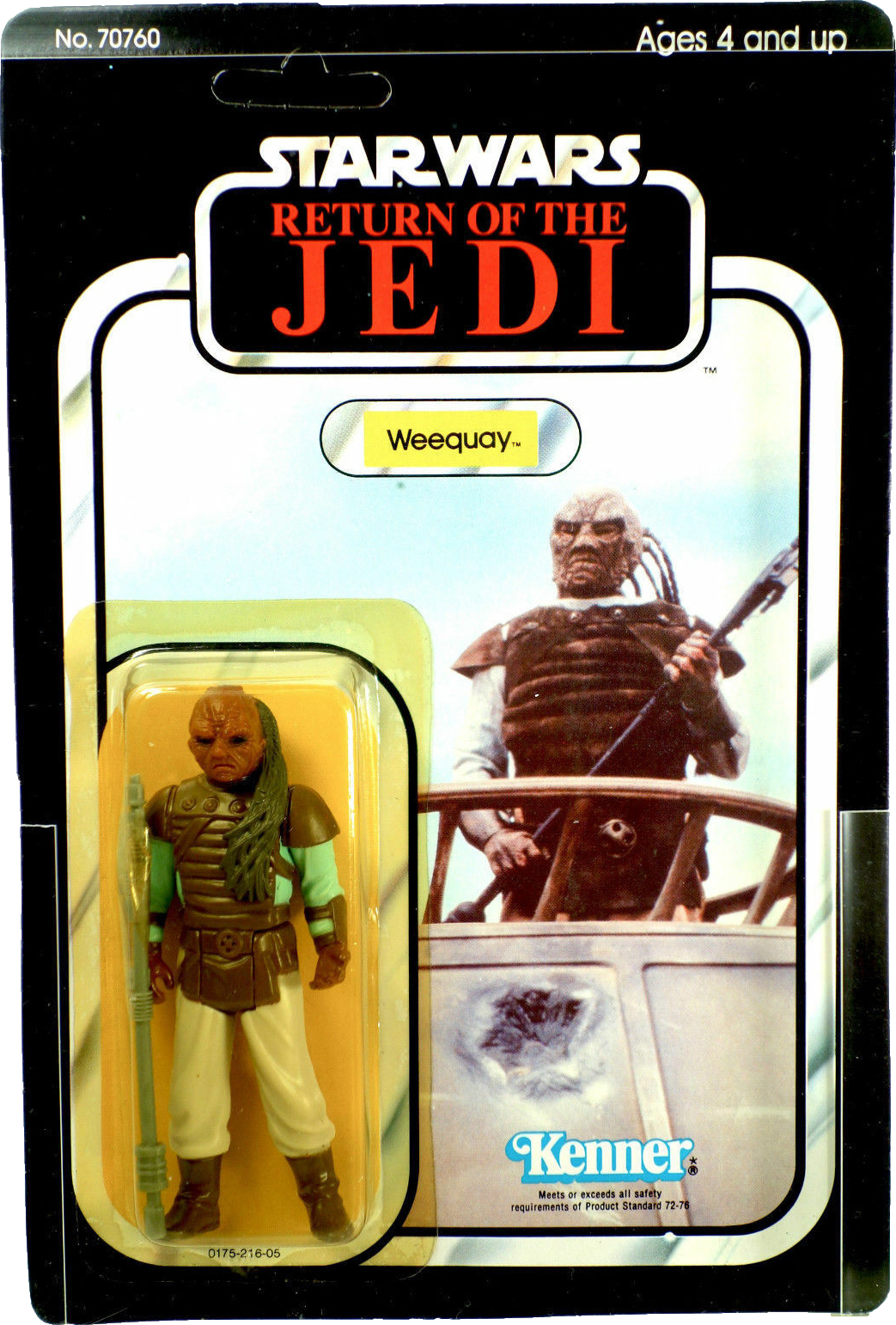 Vintage 1983 Kenner Star Wars Figure Near Complete Rare ROTJ Squid