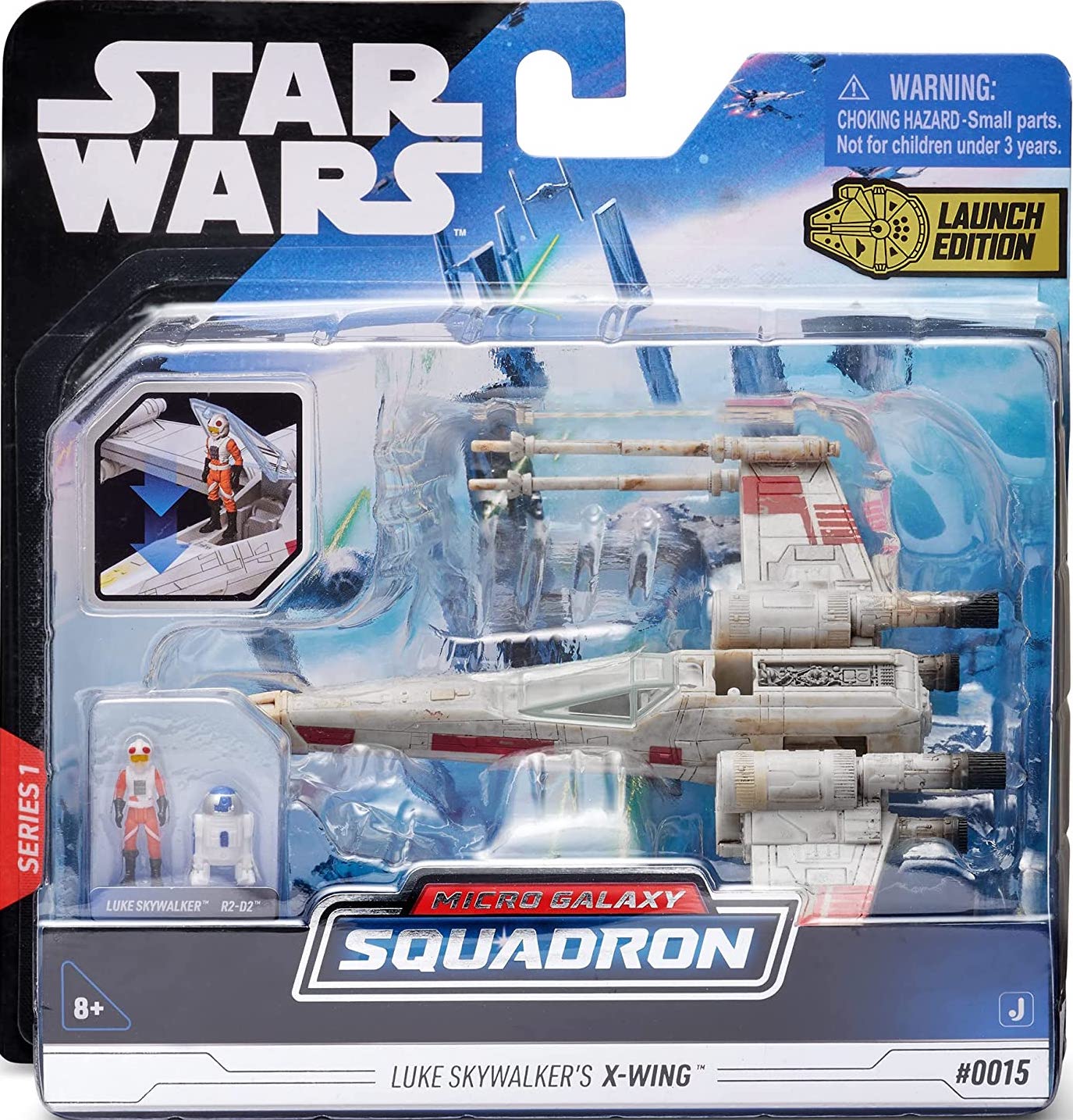 STAR WARS MICRO GALAXY SQUADRON Starfighter Class Luke Skywalker’S X-Wing 5-Inch Vehicle with 1-Inch Luke Skywalker & R2-D2 Micro Figures 