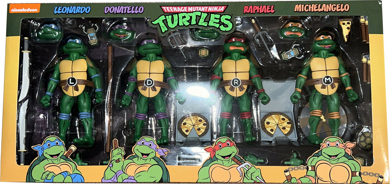 Teenage Mutant Ninja Turtles NECA Animated Series 4 Pack (Cartoon)