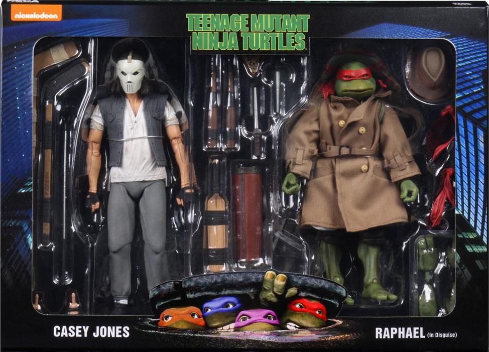 Casey Jones and Raphael 2-Pack Teenage Ninja Turtles 1990 Movie TMNT Figur NECA 