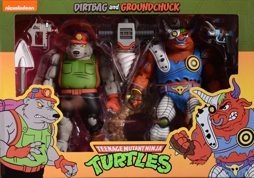 NECA Teenage Mutant Ninja Turtles (Cartoon) Tokka & Rahzar Action Figure  2-Pack - US