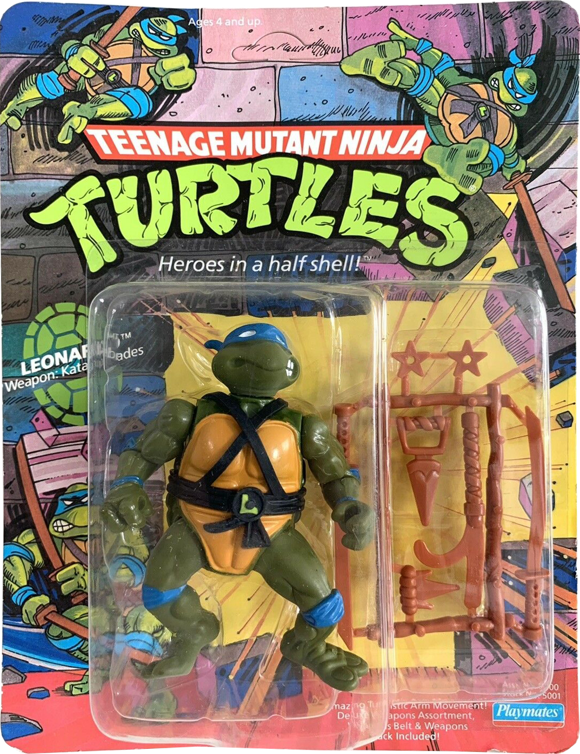Scootin Leo Teenage Mutant Ninja Turtle Playmates Action Figure