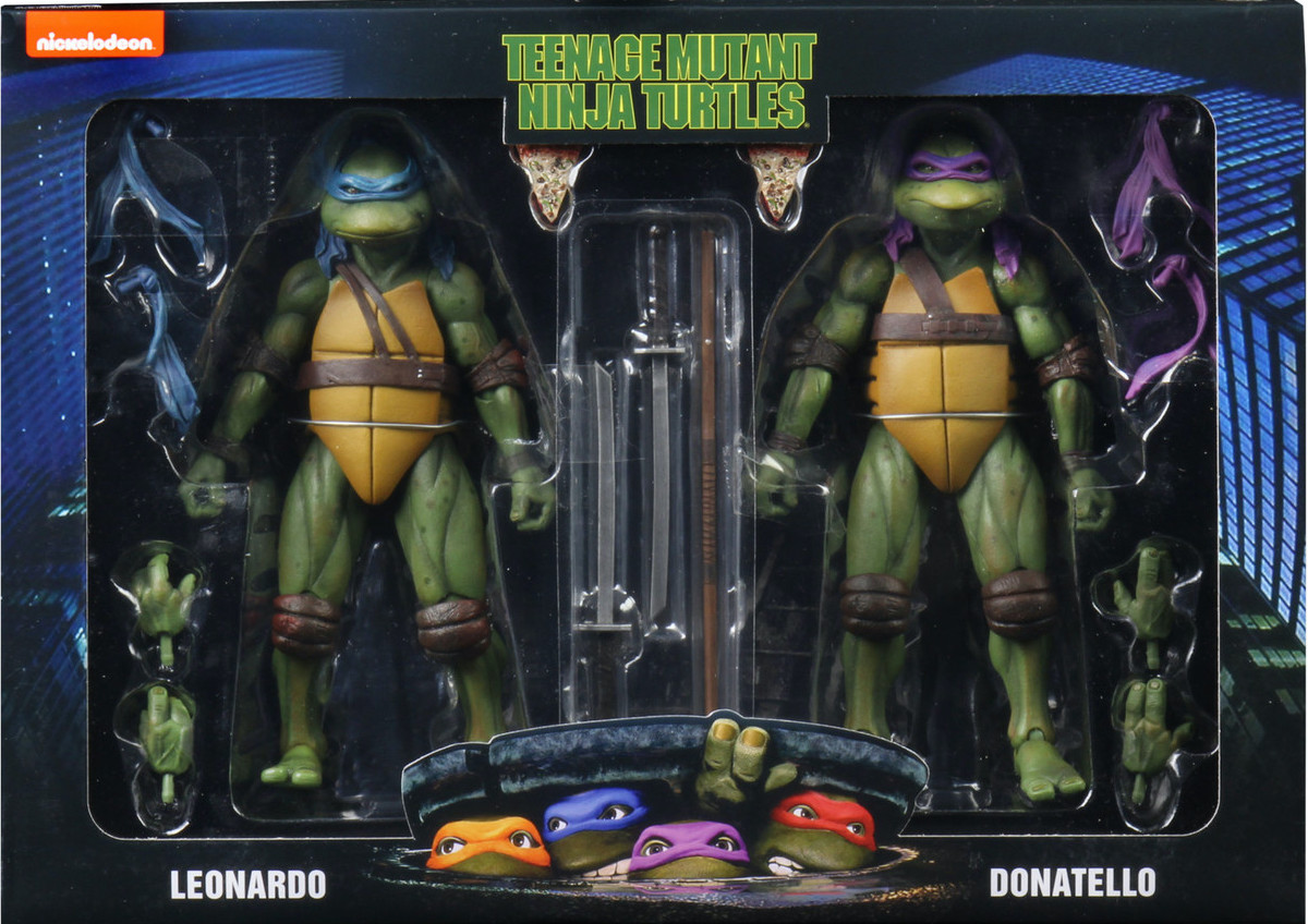 NECA Teenage Mutant Ninja Turtles 1990 Movie Leonardo 7" inch Action Figure Toys 