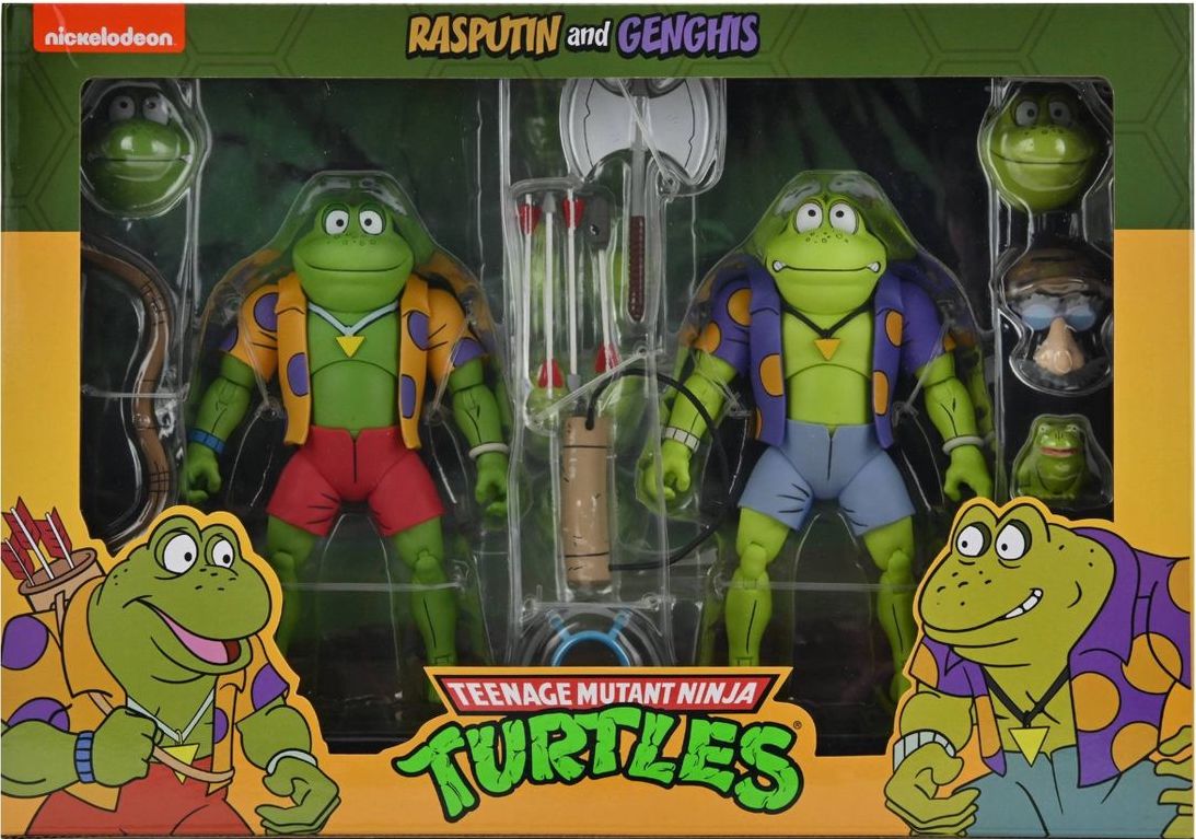 Catoon Teenage Mutant Ninja Turtles Doppelpack Genghis & Rasputin Frog Neca 