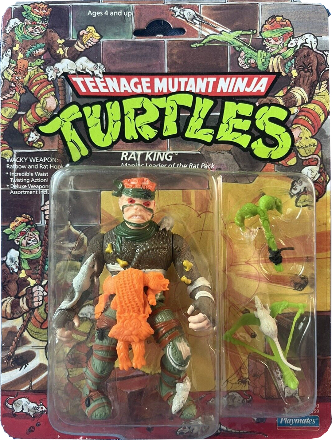 The Rat King, Telepathic Commander of the Rat Army, TMNT, Playmates