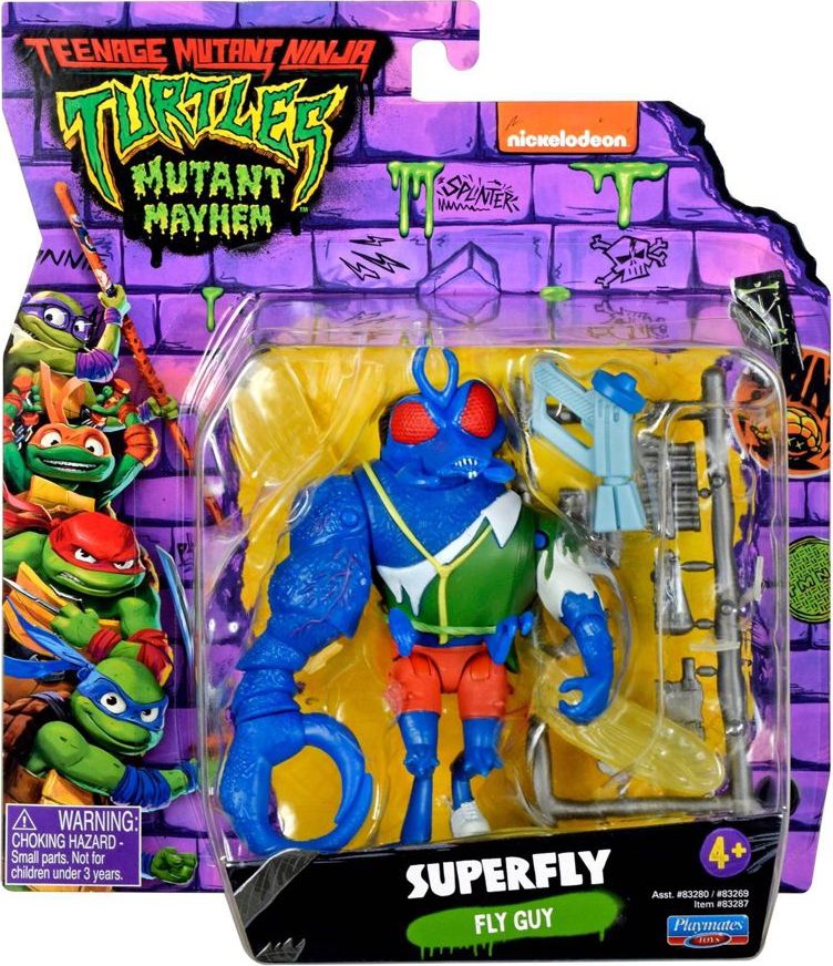 Teenage Mutant Ninja Turtles: Mutant Mayhem 4.25” Michelangelo Basic Action  Figure by Playmates Toys