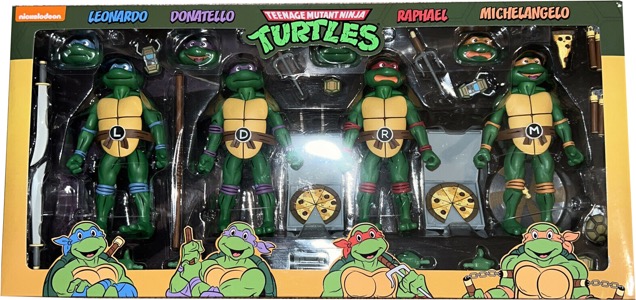 Teenage Mutant Ninja Turtles NECA Animated Series 4 Pack (Cartoon)