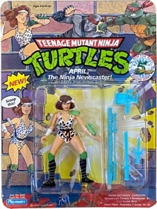 Teenage Mutant Ninja Turtles Playmates April, the Ninja Newscaster