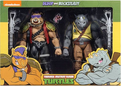 Teenage Mutant Ninja Turtles NECA Bebop and Rocksteady (Cartoon)