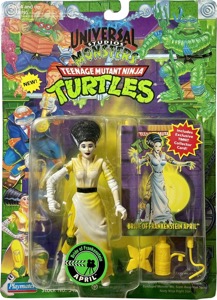 Teenage Mutant Ninja Turtles Playmates Bride of Frankenstein April (Universal Monsters)
